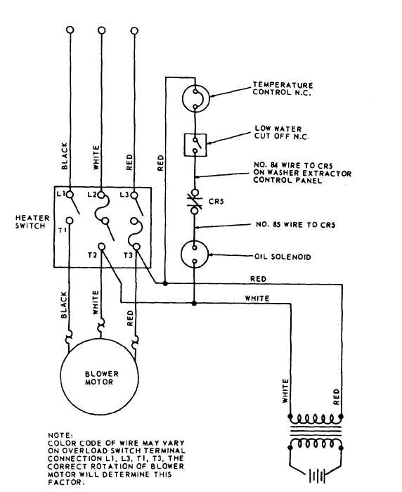 Figure 1-2. Water heater wiring diagram
